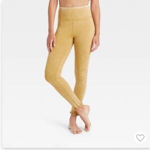 Joylab Yellow Ruffle Leggings Size XS